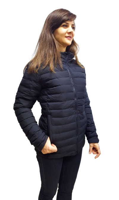 Женская демисезонная полу батальная стеганая куртка 