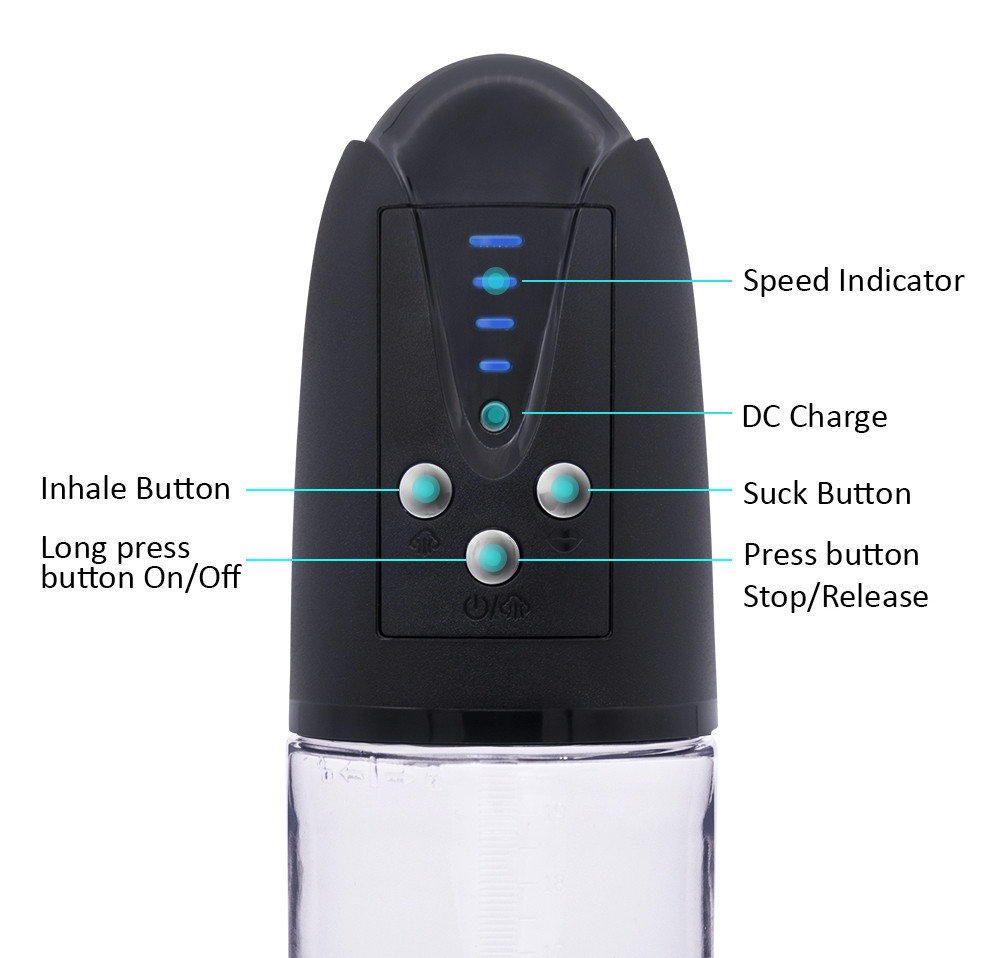 Автоматична вакуумна помпа із зарядкою від USB CANWIN Passion Pump Men - P668AU Sex Aura Київ - фото 7