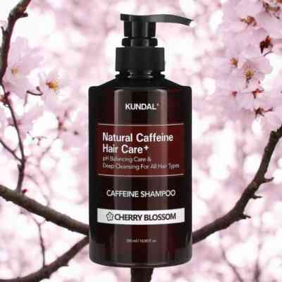 Шампунь Kundal Natural Caffeine & Intensive Scalp Care Shampoo Cherry Blossom 500 мл (8809568745772) Винница