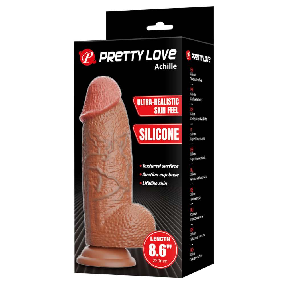 Силіконовий фалоімітатор на присосці PRETTY LOVE - Achille, BW-008130-1 Sex Aura Київ - фото 7