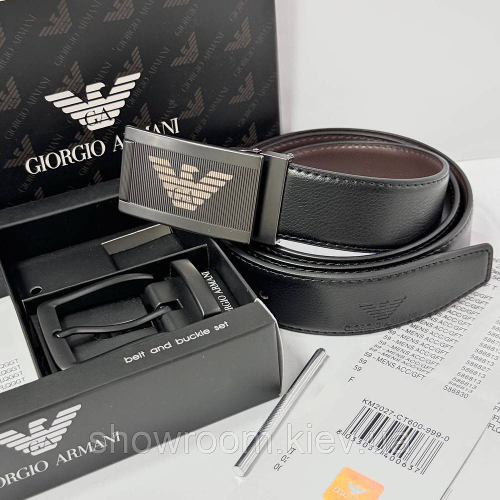 Ремень и две пряжки в подарочной коробке GA (315) Киев - изображение 6