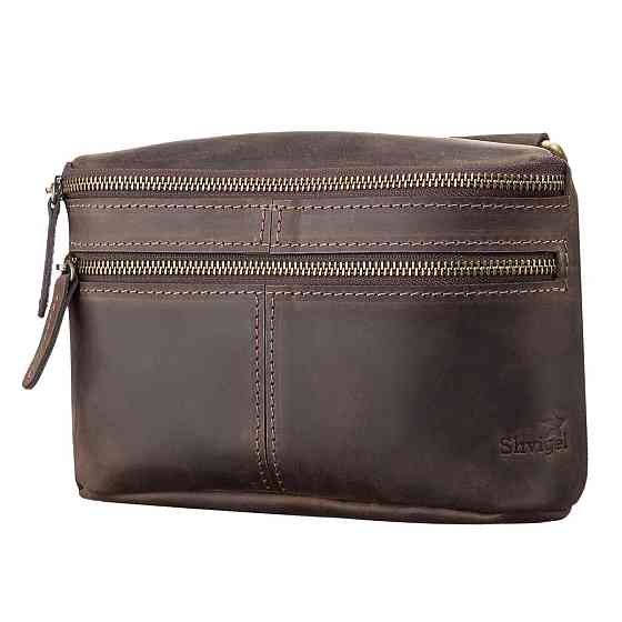 Сумка мужская SHVIGEL 11094 кожаная Коричневая Киев