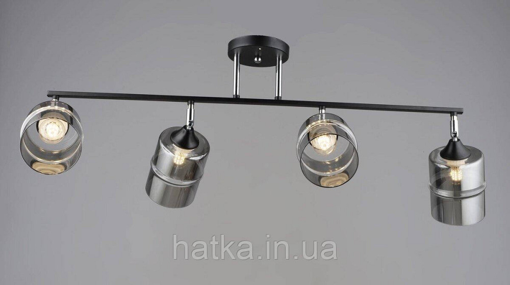Люстра B K2286/4 BK+CH (Чорний + Хром) Київ - фото 1