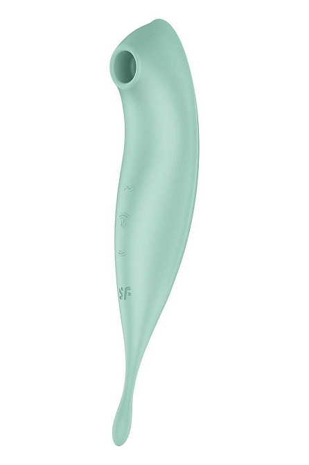 Смарт-вібратор для клітора з вакуумною стимуляцією Satisfyer Twirling Pro+ Mint Sex Aura Київ - фото 2