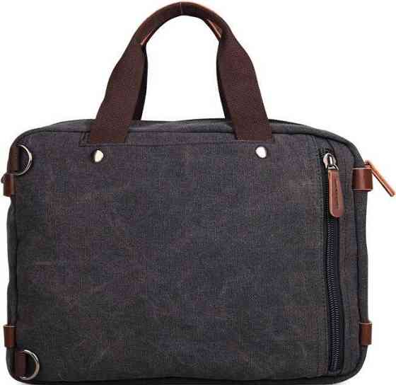 Сумка чоловіча Vintage 14480 трансформер Сіра Київ