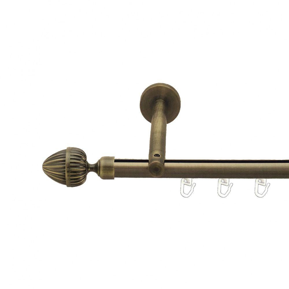 Карниз Orvit Одеон металевий однорядний циліндр+профіль (16 см) профільна труба  Антик 19 мм 200 см (7218043) Львов - изображение 1