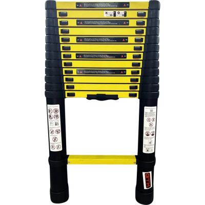 Лестница GTM телескопическая 13ст. 3,8м (KME1038Y/881038) Винница - изображение 2