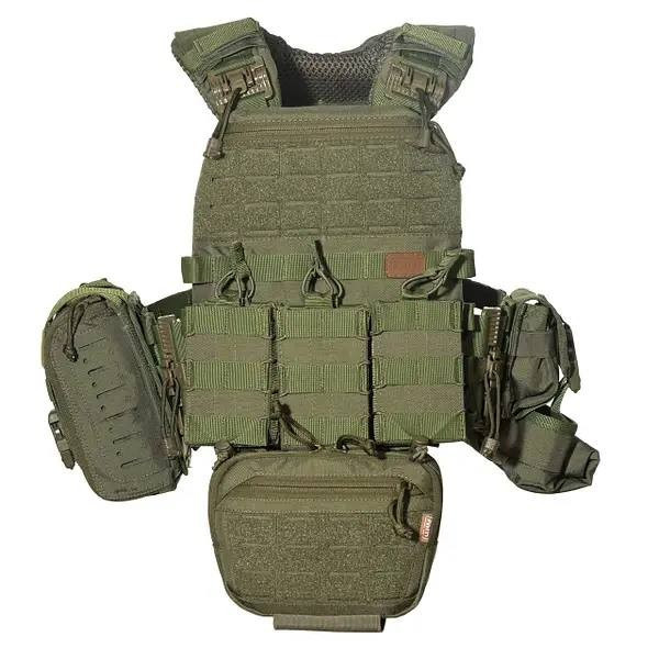 Тактический комплект плитоноски М7 с 7 подсумками (без плит) Оливковый Винница - изображение 2