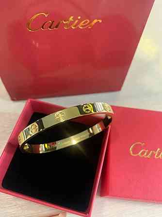Cartier браслет love з викруткою лимонне золото з упаковкою/ Картіє браслет з пакованням Одеса