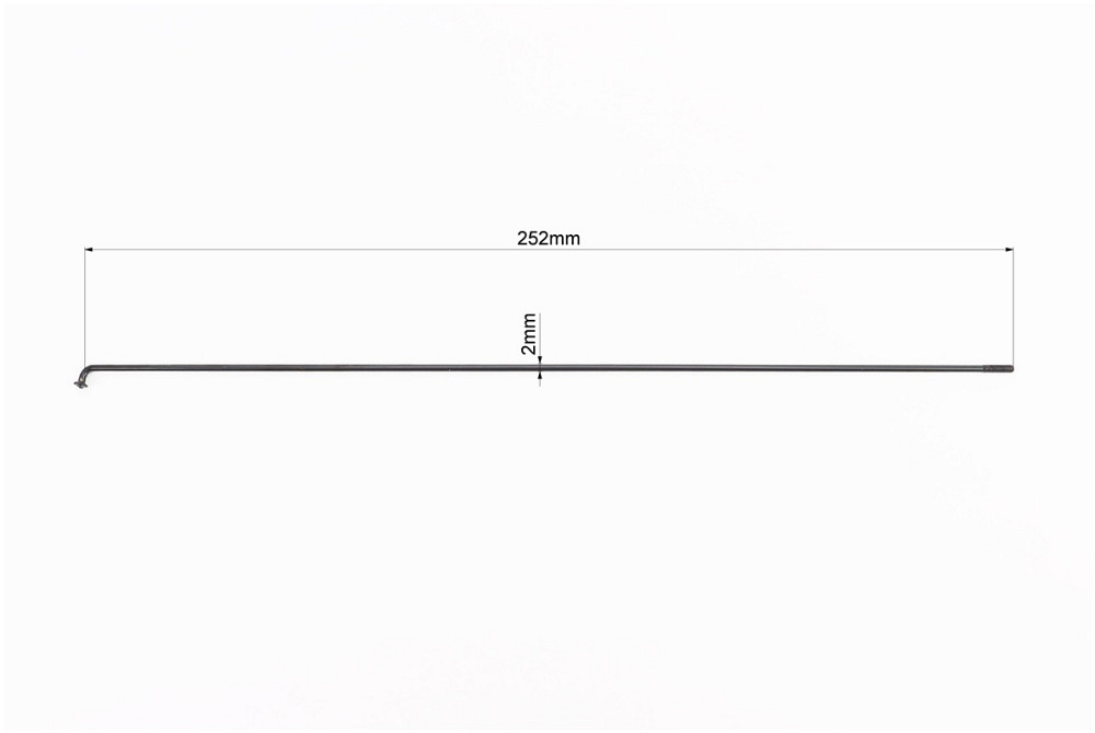 Спиця 14Gx252мм (100шт к-кт), чорна Киев - изображение 2