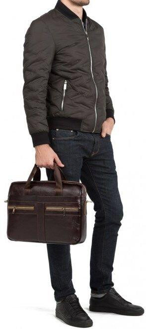 Сумка мужская Vintage 14626 кожаная Коричневая Киев - изображение 5