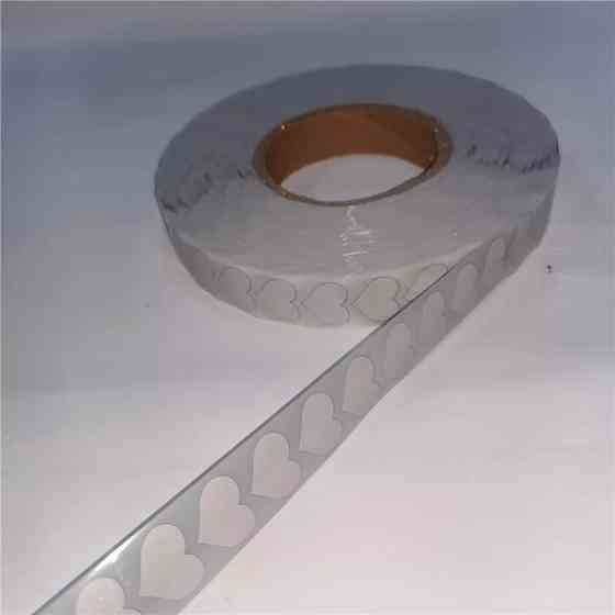 Лента светоотражающая сердечка 25 мм на 1м серый Киев