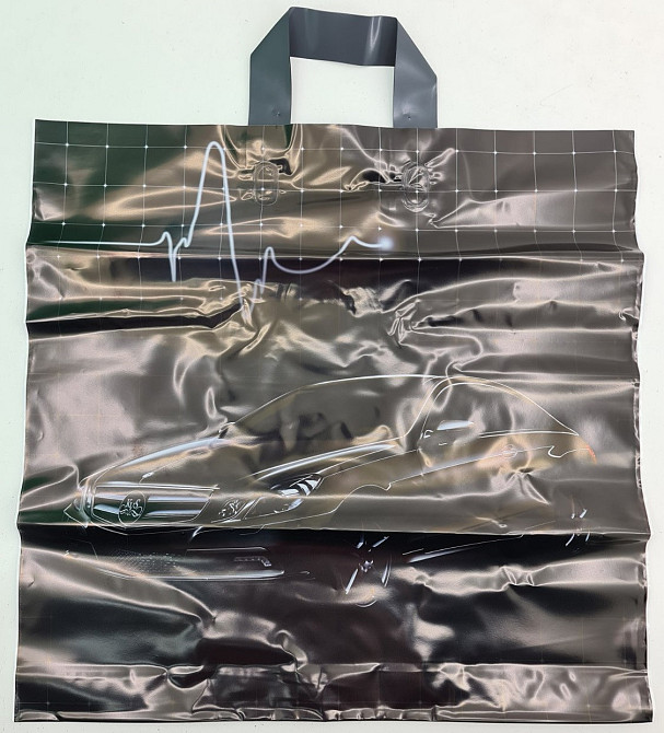 Пакет середній, щільний, ламінований із петльовою ручкою "Авто" (44х43+3) 95 мк КВС (50 шт) Харків - фото 2