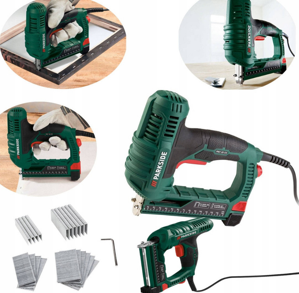 Степлер електричний для скоб та цвяхів Parkside PET25C2 15-32 мм Київ - фото 6