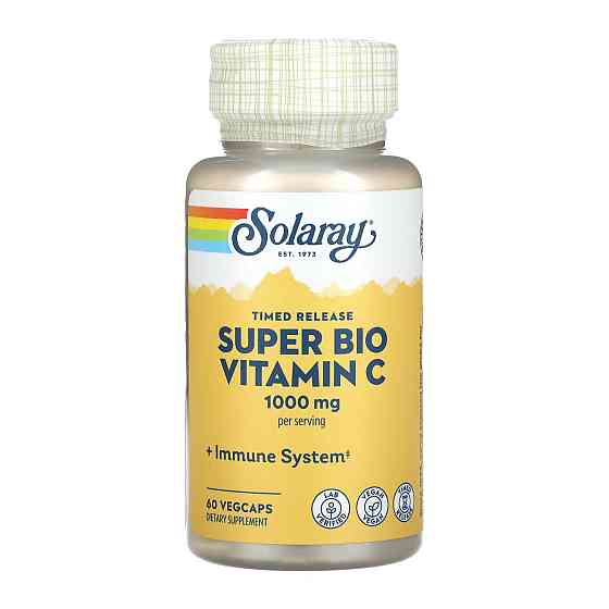 Вітамін С Solaray Super Bio Vitamin C 1000 мг 60 капсул Луцьк