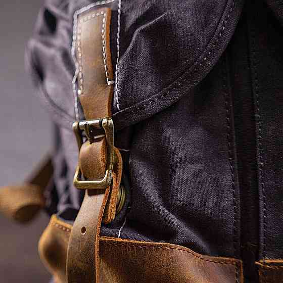 Похідний рюкзак canvas Vintage 20110 Сірий Київ