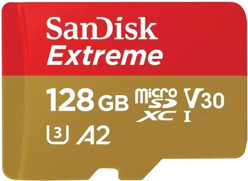 Картка пам'яті MicroSDXC 128 GB C10 UHS-I SanDisk Extreme V30 U3 R190/W90MB/s + SD (SDSQXAA-128G-GN6MA) 128 ГБ Харків - фото 7