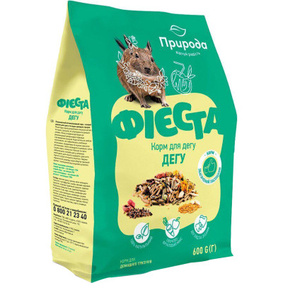 Корм для гризунів Природа Фієста «Дегу» 600 г (4823082413782) Вінниця - фото 1