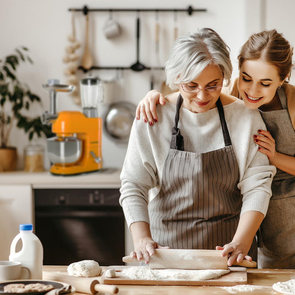 Кухонний комбайн Lucia 3-в-1 2000 Вт/2,7 к.с., 5 л, неіржавка сталь, без BPA, жовтогарячий (Німеччина, читати Рівне - фото 2