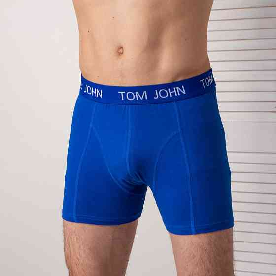 Труси-шорти чоловічі однотонні Сині — Tom John 2058 XL Київ