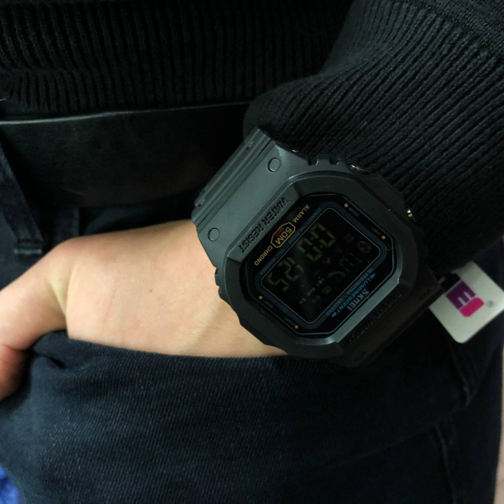 Водонепроникні годинники 50 м SKMEI 1629BK, Армійські годинники протиударні армійські скмей LE-37 Львів - фото 6