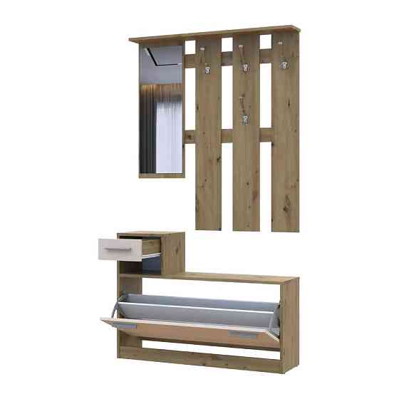 Прихожая с зеркалом Doros Alice Дуб Эвок/Кашемир 100х25х182.9 DRS-011755 (44900360) Днепр