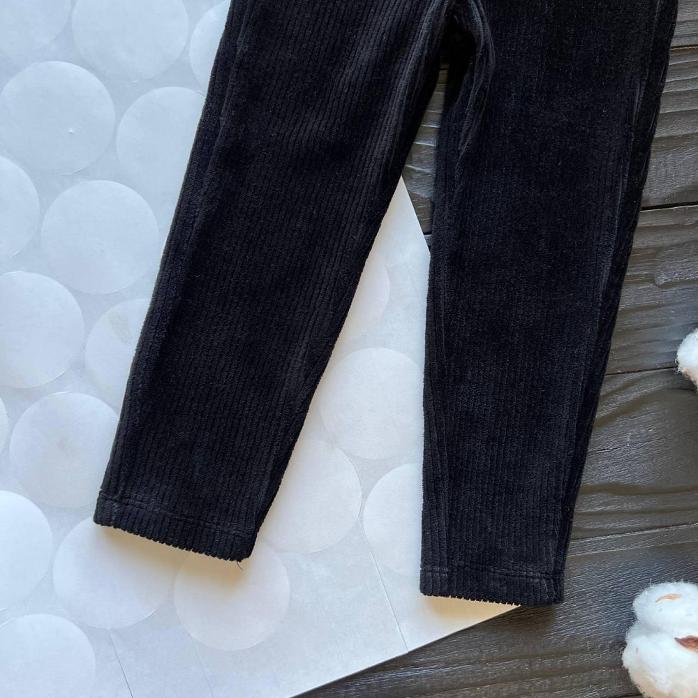 Дитячі Теплі Лосини для Дівчинки Вельвет LC Waikiki Чорні 18-24 міс (86-92 см) пакунок малюка Киев - изображение 3