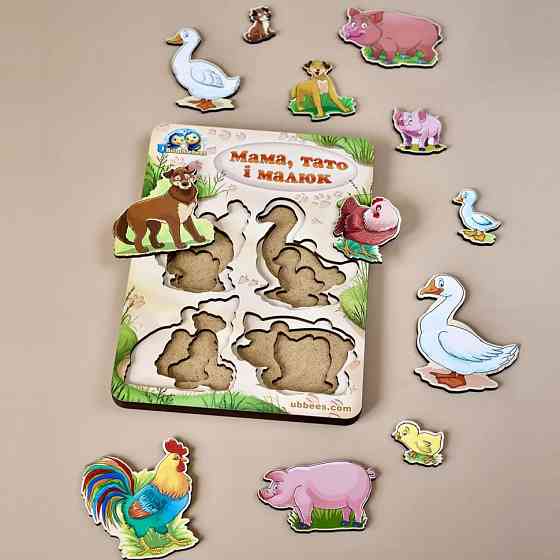 Деревянный пазл-вкладыш 