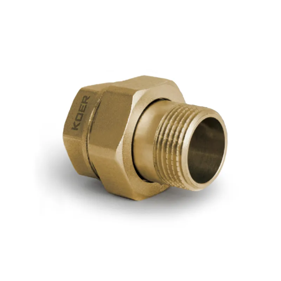 Згін американка прямий, без нікелю Koer KR.341.WN - 1/2" (KR4736) Київ