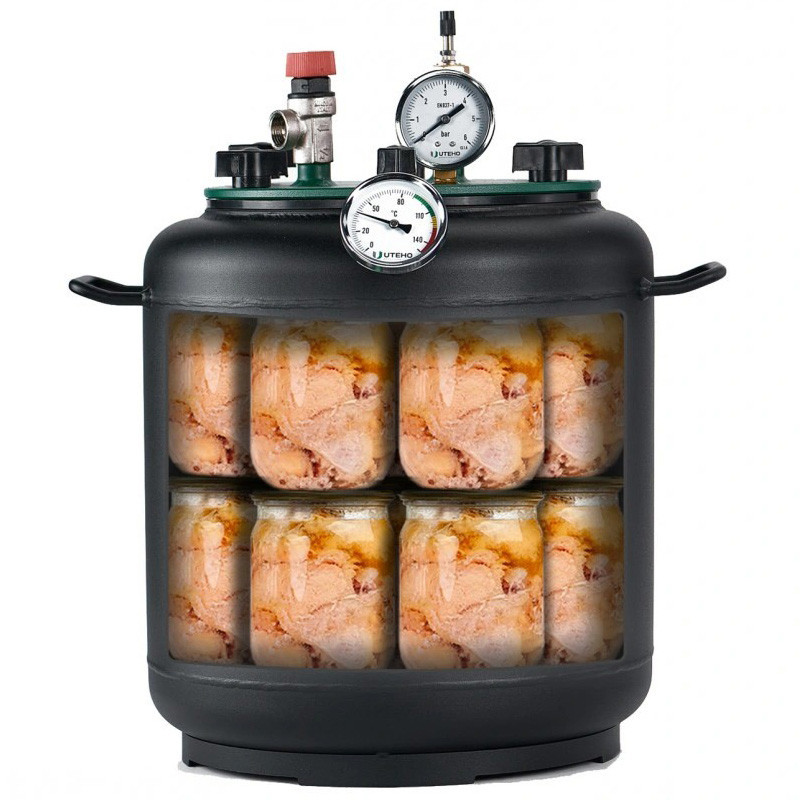 Автоклав бытовой УТех-16 на 16 банок стальной для консервирования домашний Киев - изображение 2