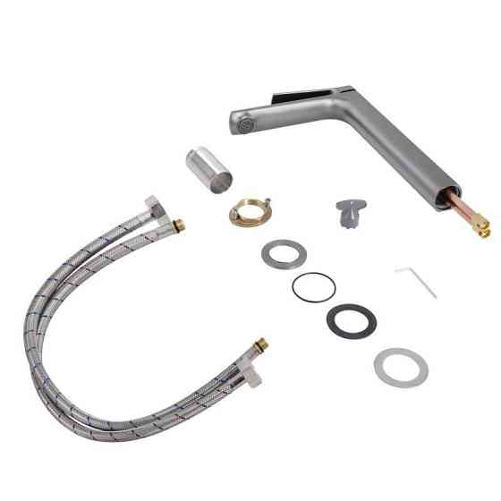 Змішувач для раковини Qtap Slavonice високий QTSLA269GMB45925 Gunmetal Black PVD графіт Київ