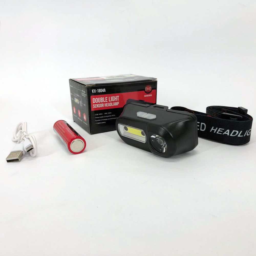 Налобна лампа Bailong BL-1801A, Професійний світлодіодний ліхтарик на голову, Легкий ліхтарик на голову EQ-14 Львів - фото 8