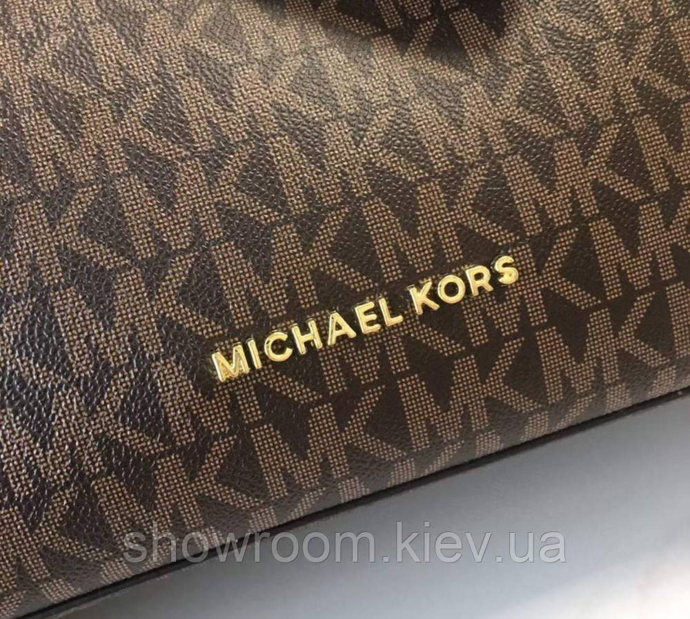 Брендова жіноча сумочка MK Emilia brown Київ - фото 12