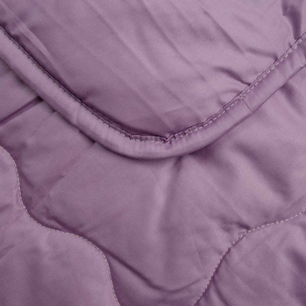 Ковдра конопляна літня Сатин Пильна троянда YouStar полуторна 140х210 см (Фіолетовий) Суми - фото 6