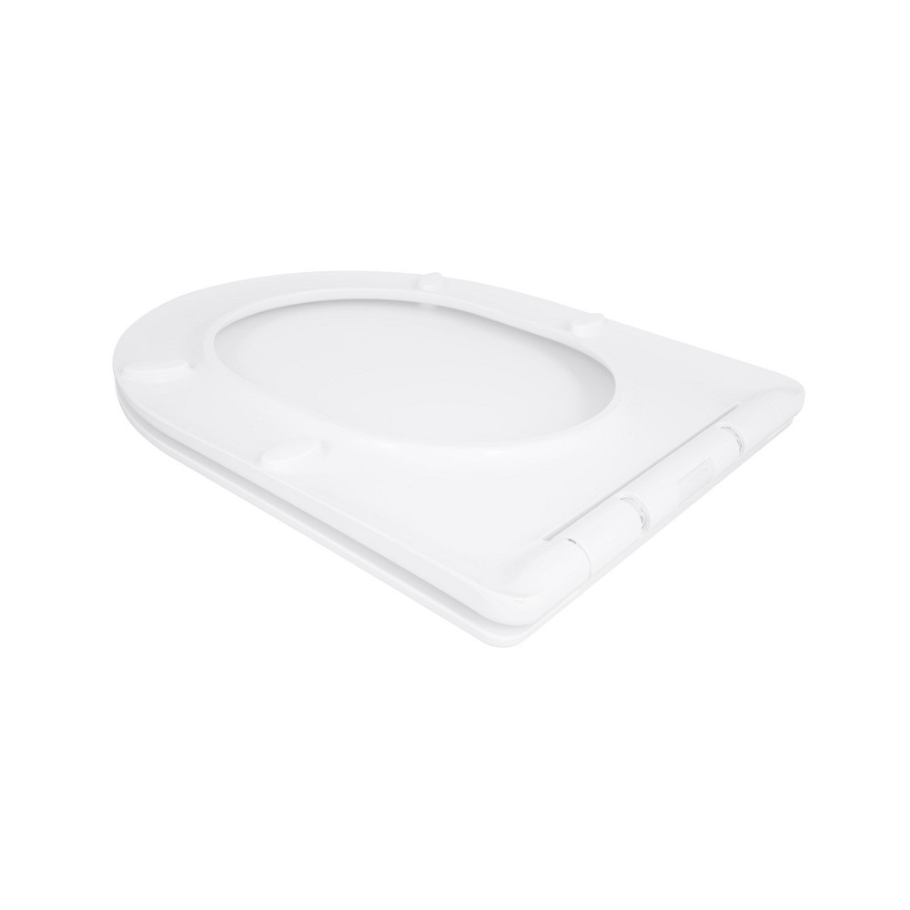 Сидіння для унітаза Qtap (Taurus 490) 422x360x30 мм, White, з мікроліфтом, Slim Duroplast, Quick Release QTSC179W49383 Київ - фото 4