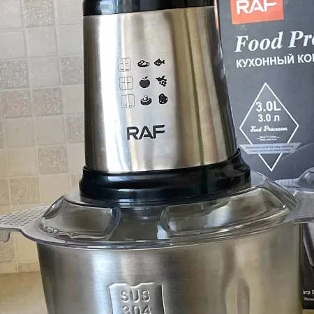 Блендер-измельчувач з чашею 3л Domotec/RAF R-7031, потужність 1000Вт, чоппер, універсальний побутовий измельчувач Одеса - фото 4