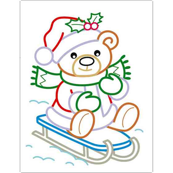 Дитяча книжка-розмальовка "Солодкі свята" 18713 з кольоровим контуром Вінниця