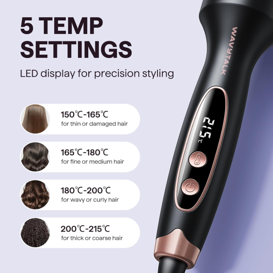 Термощетка Wavytalk Blowout Boost 38 мм, 68 Вт, ионизация, керамика, 5 температур 150–215°C Киев