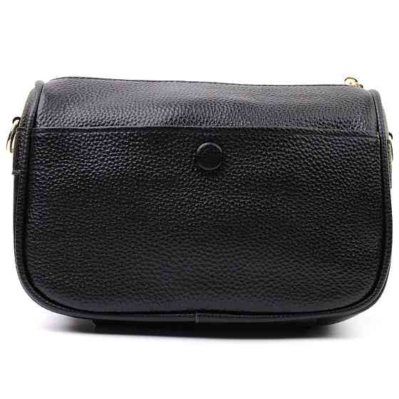 Сумка кросс-боди для женщин на каждый день из натуральной кожи Черная (Vintage) Киев