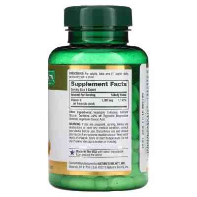 Вітамін Nature's Bounty Вітамін C, 1000 мг, Vitamin C, 100 каплет (NRT01707) Вінниця