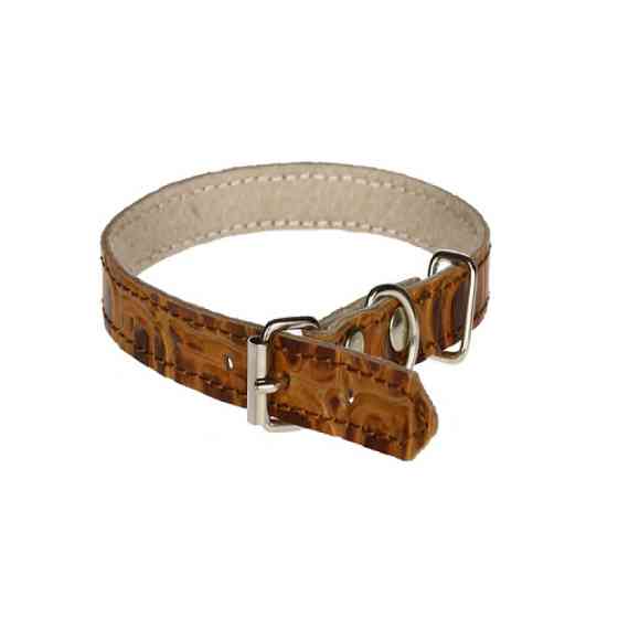 Нашийник 125 12мм "Рептилія" шкіра подвійний Вінниця