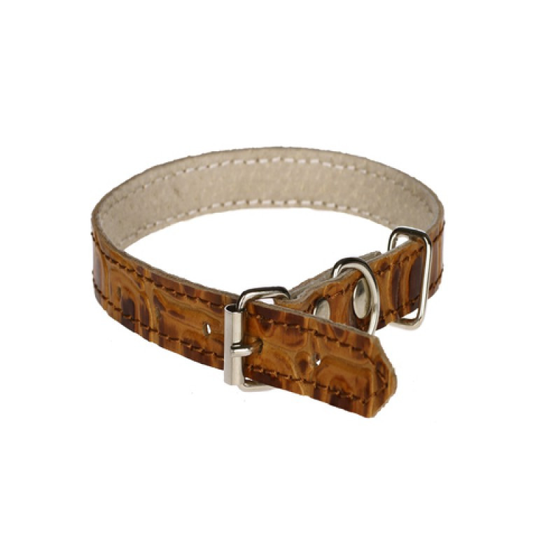 Нашийник 125 12мм "Рептилія" шкіра подвійний Вінниця - фото 1