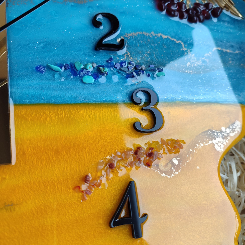 Годинник настінний 60*48 см Серце України Дніпро - фото 6