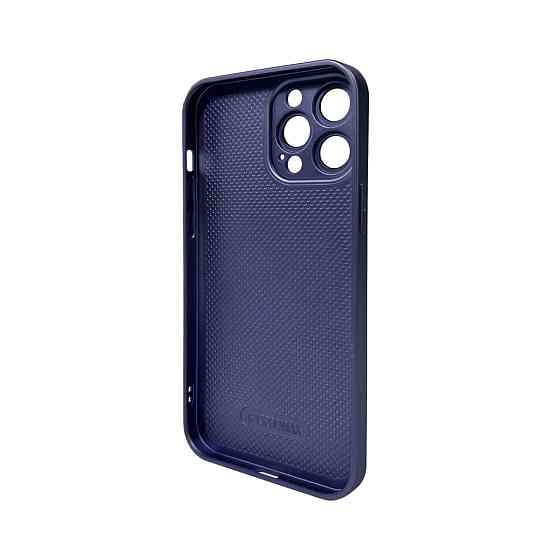 Чохол для смартфона AG Glass Matt Frame Color Logo for Apple iPhone 13 Pro Max Navy Blue Киев