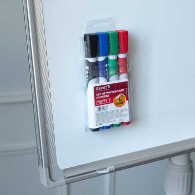 Маркер Axent набор для сухостираемых досок Comfort Grip 2 мм круглых 4 шт (2552-40-A) Винница - изображение 4