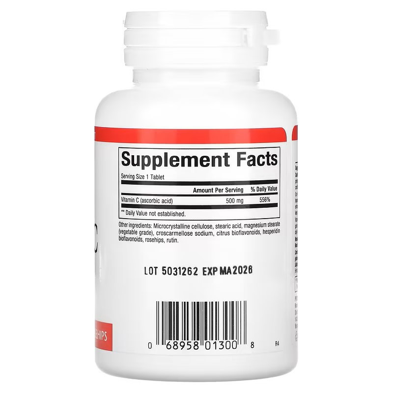 Витамин C Natural Factors Vitamin C, 500 mg, 90 Tablets Луцк - изображение 2
