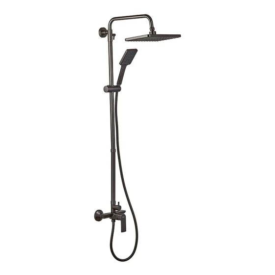 Душевая колонна со смесителем и удлинителем в комплекте Haiba Alex 003-J Graphite (HB3996) Киев