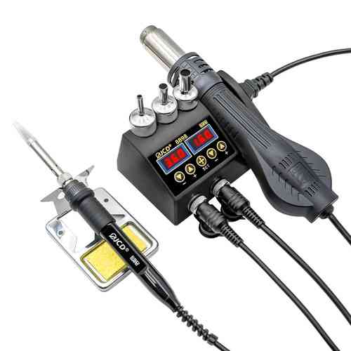 Паяльная станция JCD 2в1 8898 80Вт с термофеном 750Вт, 2xЖК, комплектующие Винница