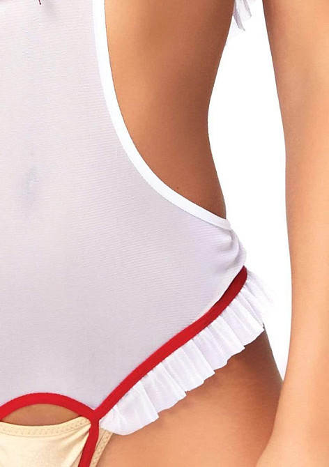 Костюм сексуальной медсестры One Size Naughty Nurse Roleplay Lingerie Set от Leg Avenue Sex Aura Киев - изображение 6