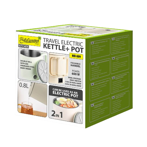 Електрочайник (+каструля) 2в1 0,8л 600W MR-009-MINT Maestro Житомир